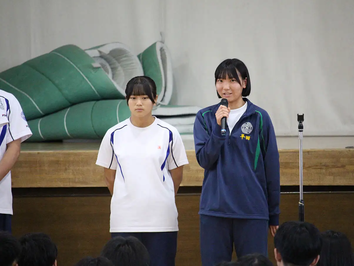 決意表明の様子