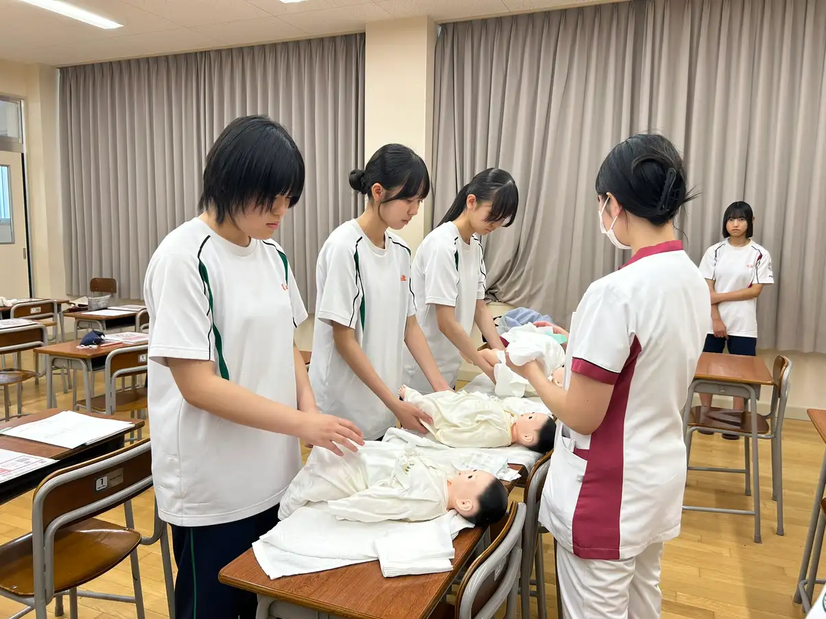 看護実習の様子